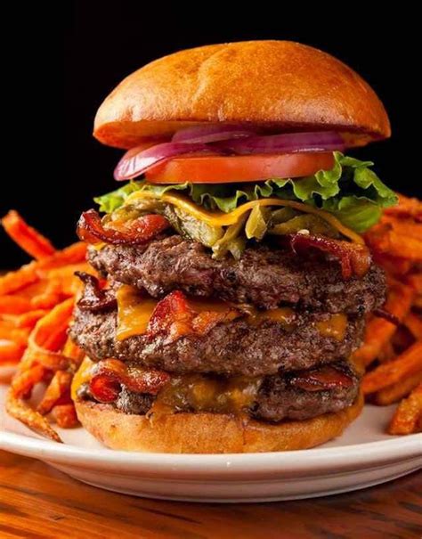 Triple Treat Burger .